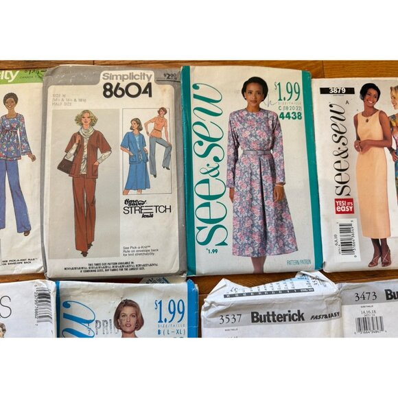 Lot Of 15 Vintage McCall Simplicity Clothing Patterns Sizes 14-22 - Picture 9 of 16